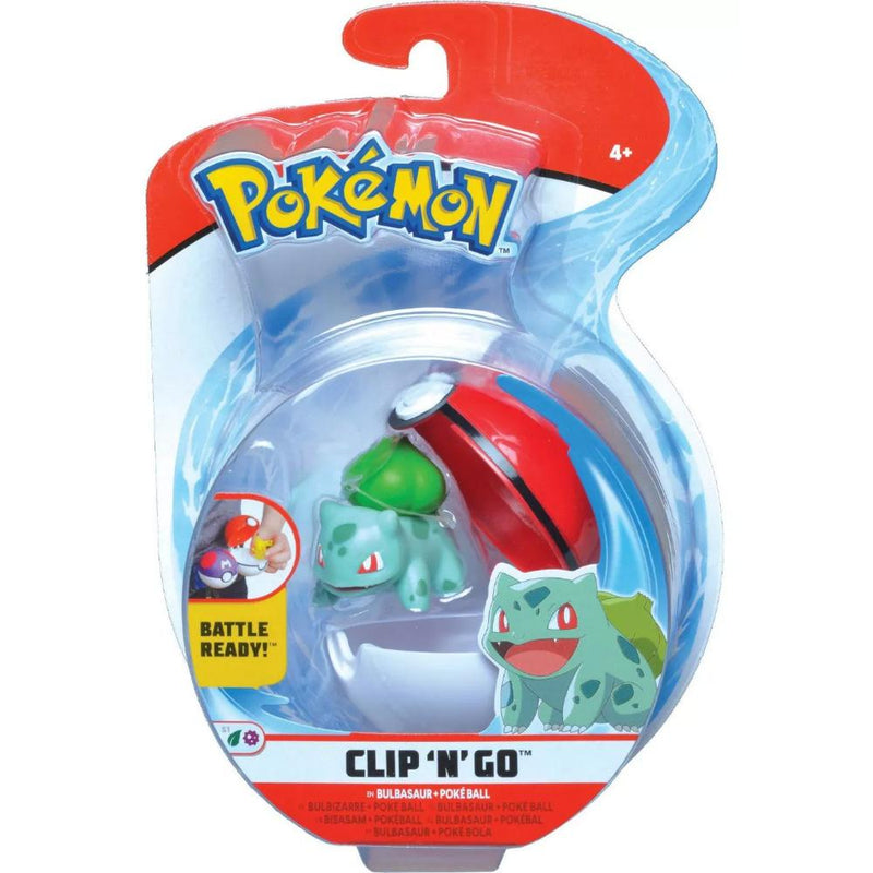 Pokémon Clip N Go Con Figura De Batalla 2" Bulbasaur